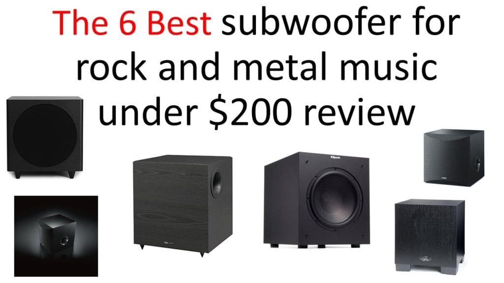 6 Best subwoofer for rock and metal music under $200 review