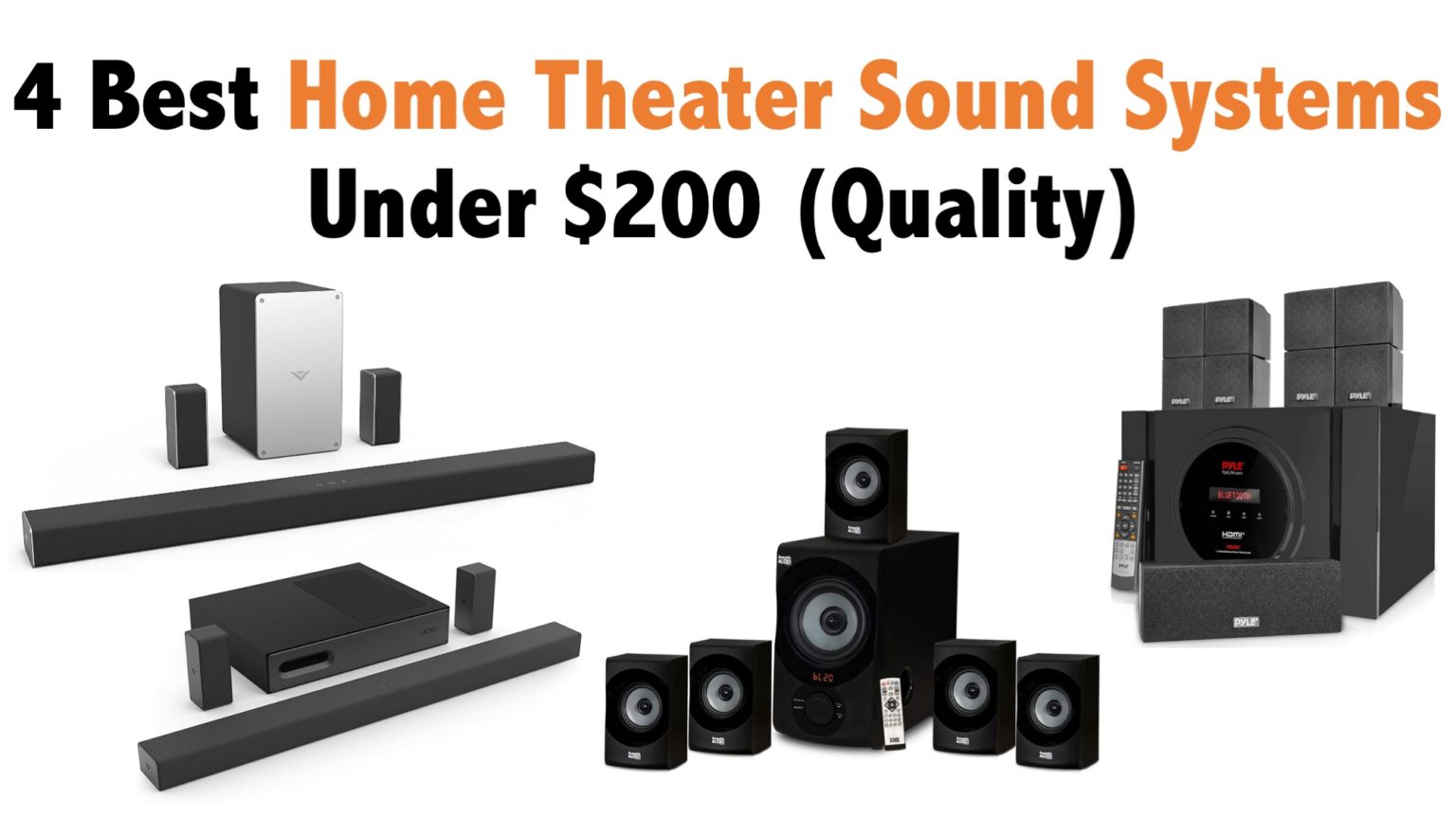 4 Best Home Theater Sound Systems Under 200 (Quality) In 2022 All