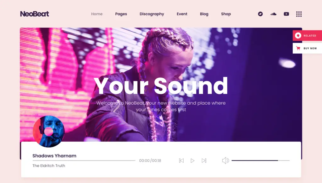 NeoBeat - Music WordPress Theme