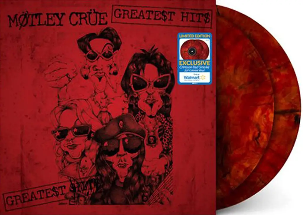 Motley Crue Greatest Hits Exclusive Crimson Red Smoke Vinyl