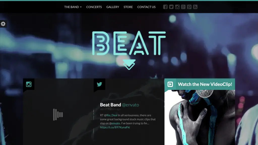Beat – One Page Music & Band Joomla Template