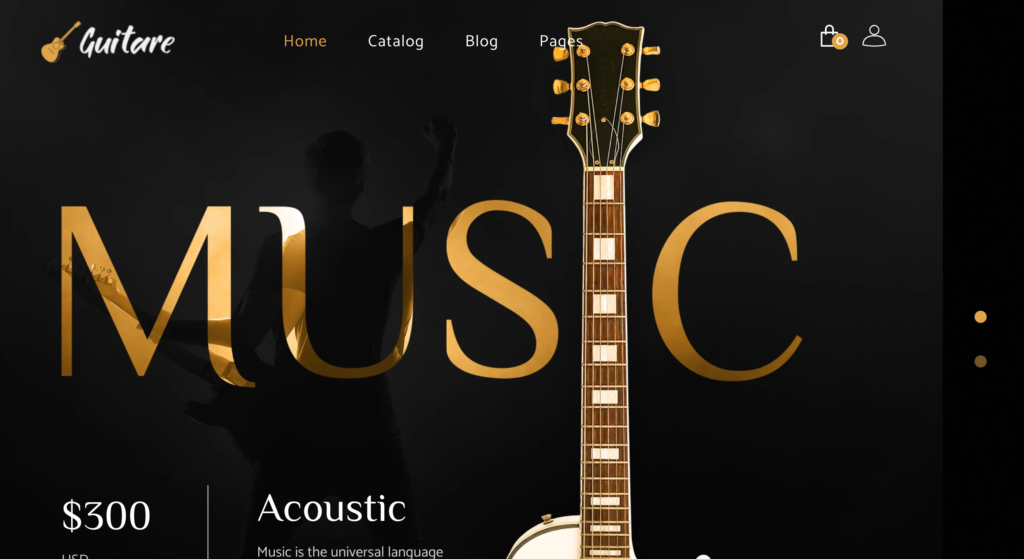Guitare - Instruments, Music Store Shopify Theme