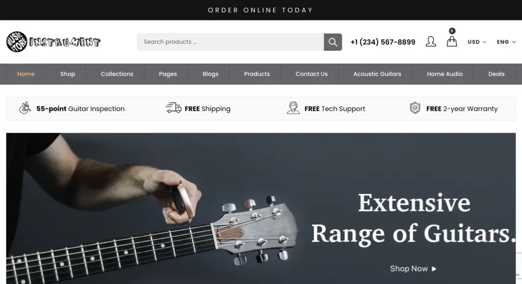KalaMusic - Musical Instruments Store Shopify Theme