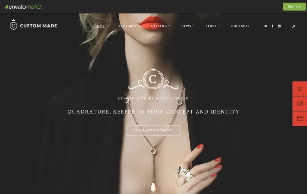 Custom Made | Jewelry Manufacturer and Store WordPress Theme