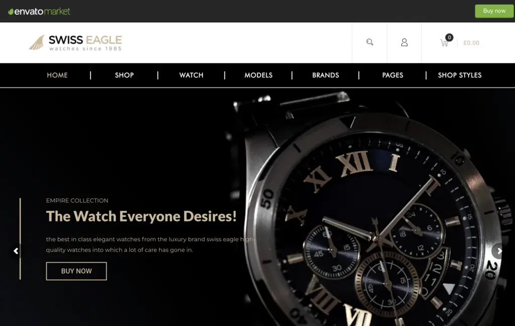 SwissEagle - Watch Store WordPress Theme