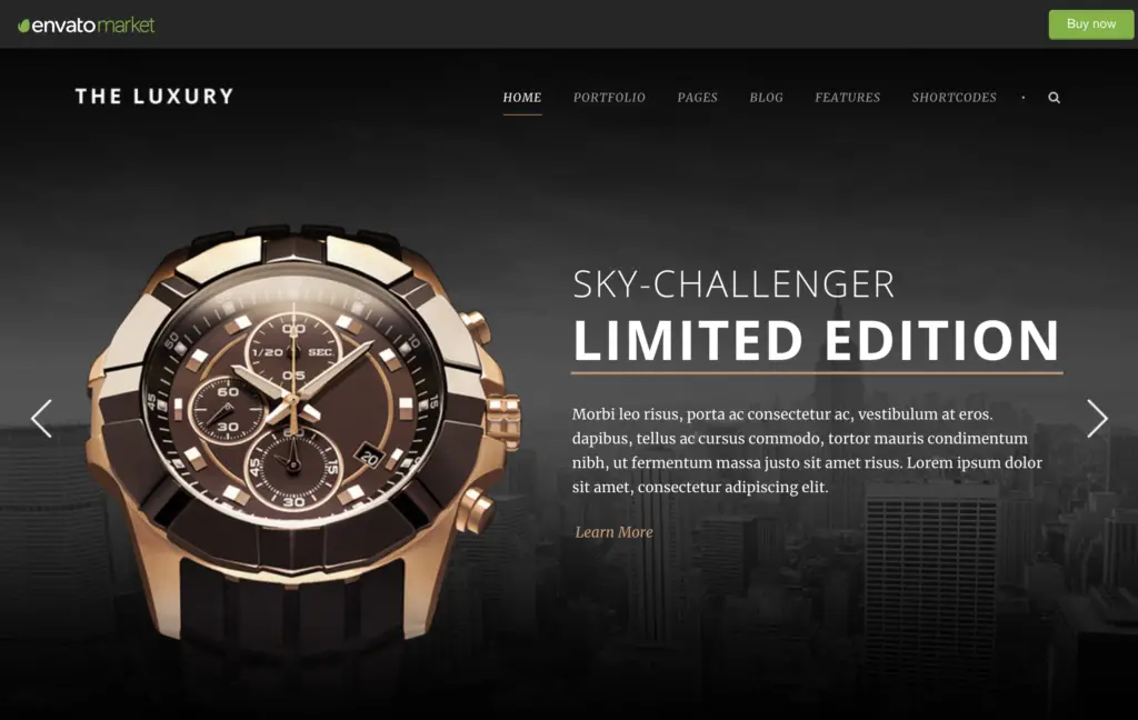 The Luxury - Dark / Light Responsive WordPress