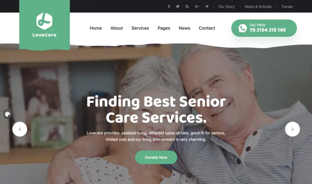 Lovecare - Senior Care WordPress Theme