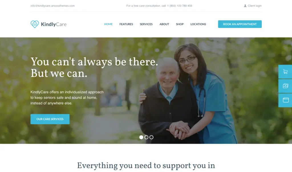 KindlyCare - Senior Care & Medical WordPress Theme