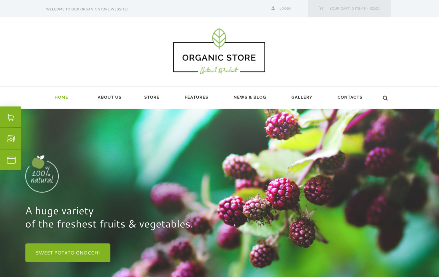 Organic. Красивейшие шаблоны WORDPRESS. Organic natural стиль сайта. Organic web Templates.