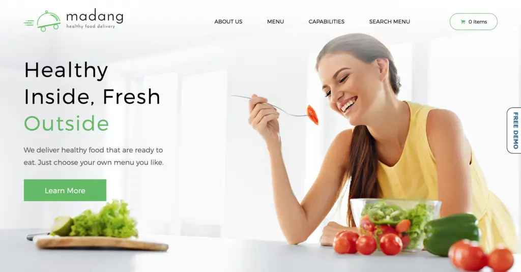 Madang – Healthy Food Delivery Nutrition WordPress Theme