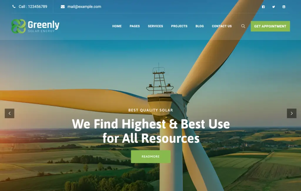 Greenly – Ecology & Solar Energy WordPress Theme