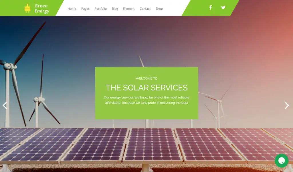 Green Energy – For Renewable Company WordPress Theme