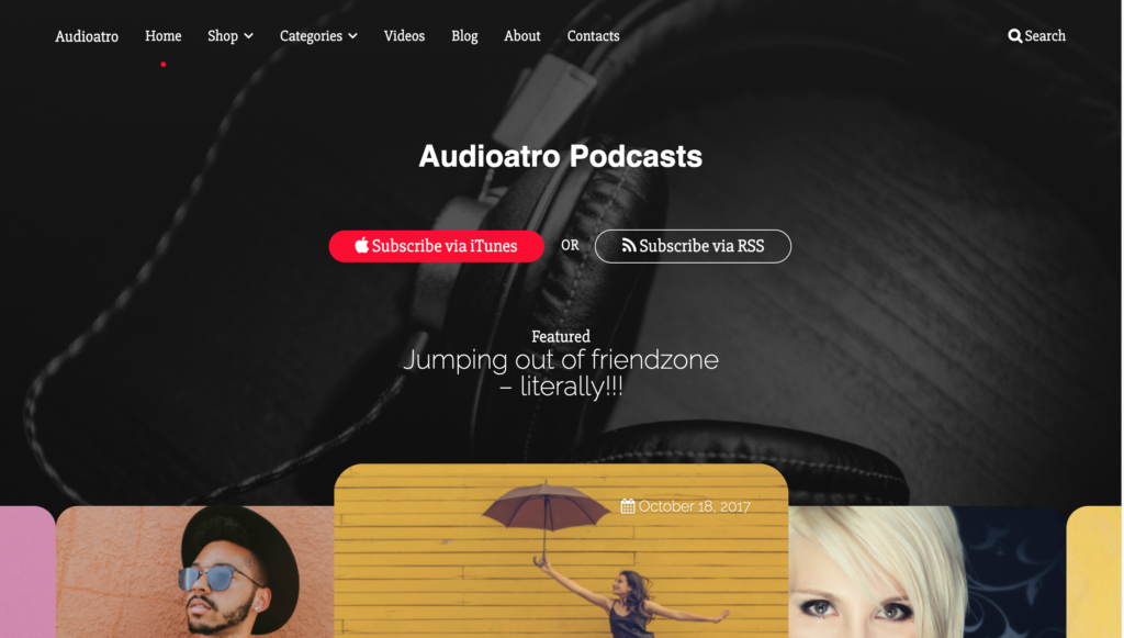 Audioatro - Multipurpose Audio WordPress Theme