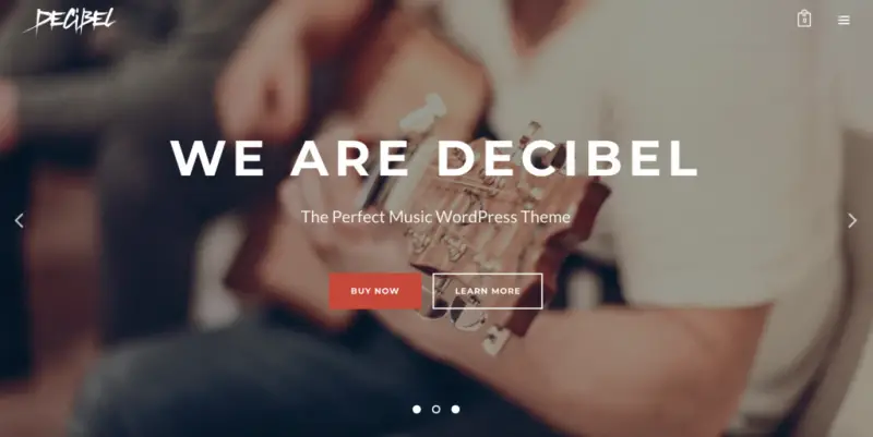 Decibel - Professional Music WordPress Theme