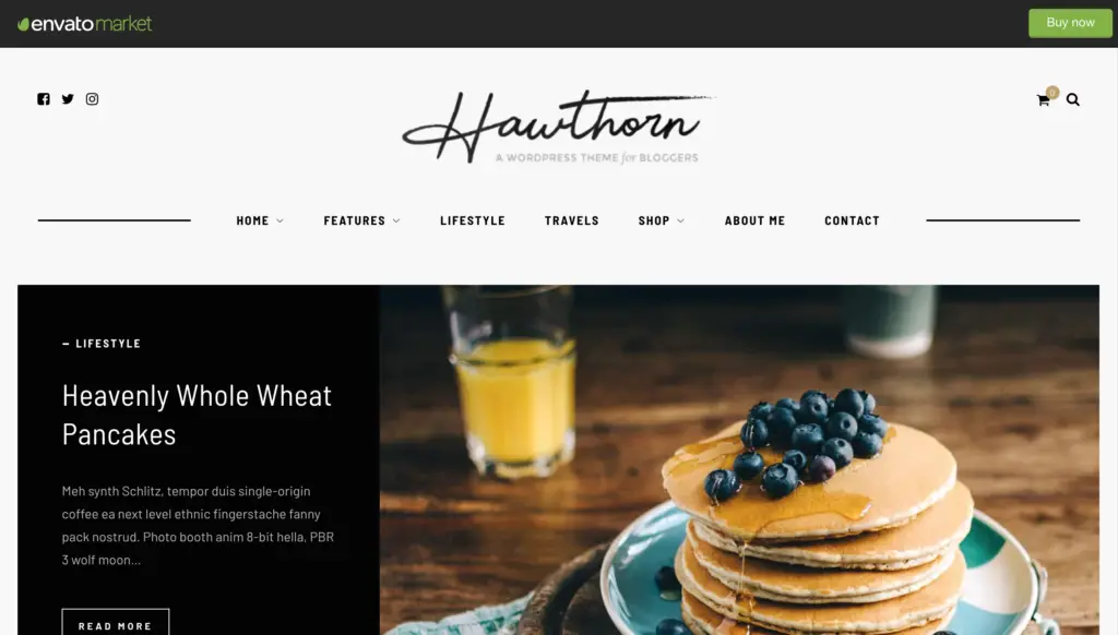 Hawthorn - A WordPress Blog & Shop Theme