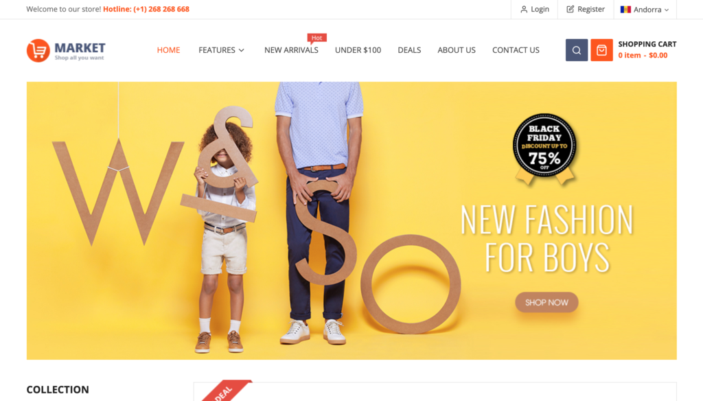 Market - Multistore Responsive Magento Theme with Mobile-Specific Layout (24 HomePages)