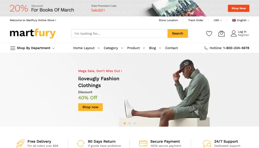 Martfury - Marketplace Multipurporse eCommerce Magento 2 Theme