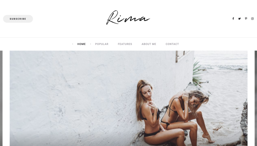 Rima - Personal Blog WordPress Theme