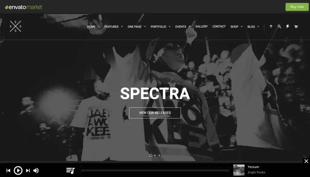 Spectra - Music Theme for WordPress
