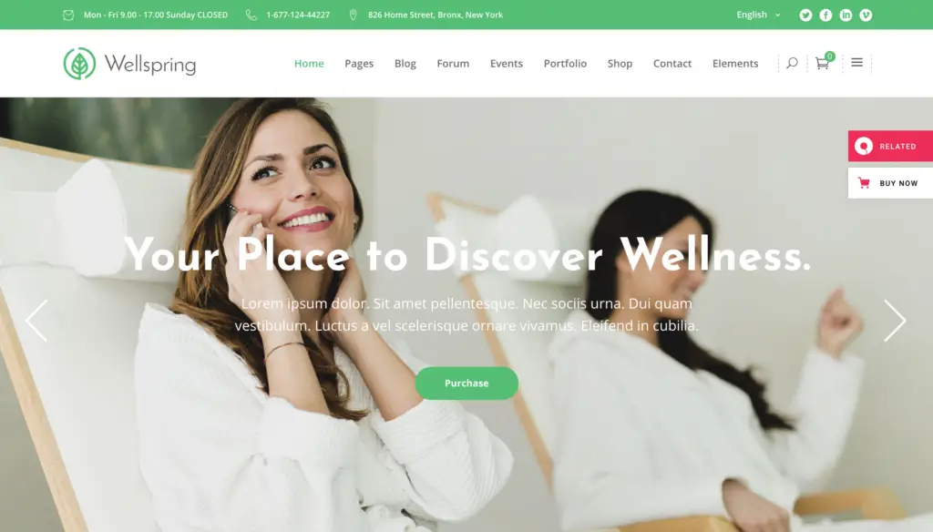 Wellspring - Health, Lifestyle & Wellness Theme