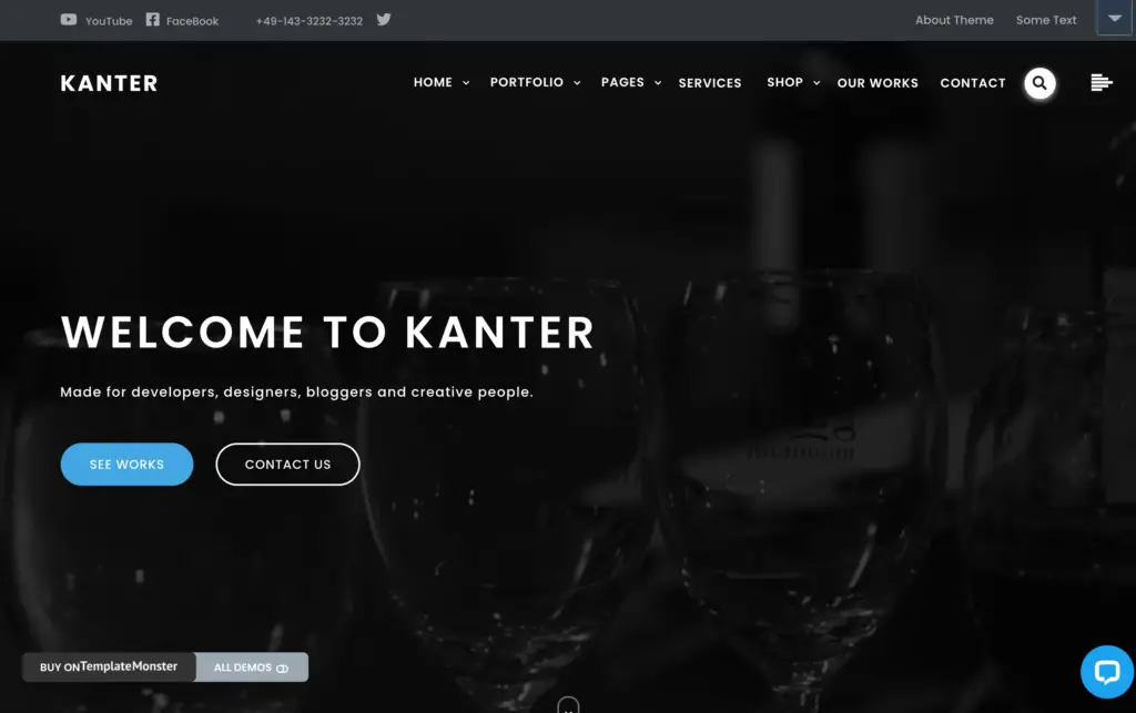 Kanter – Corporate & Portfolio & Agency WordPress Theme