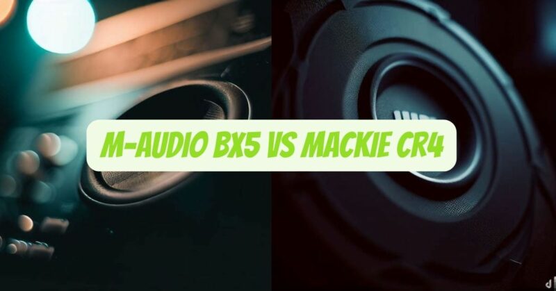 M-Audio BX5 vs Mackie cr4