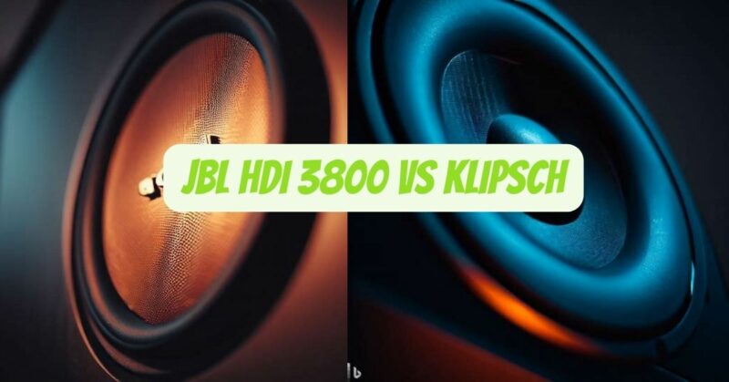 JBL HDI 3800 vs Klipsch
