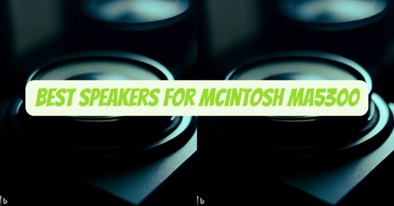 Best Speakers for Mcintosh ma5300
