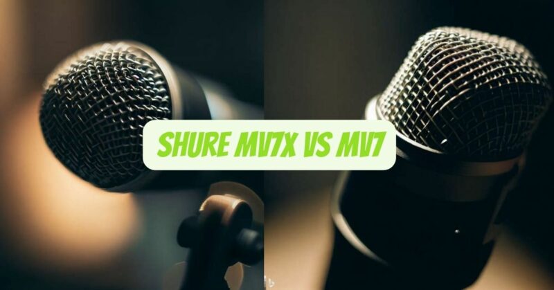 Shure MV7X vs MV7