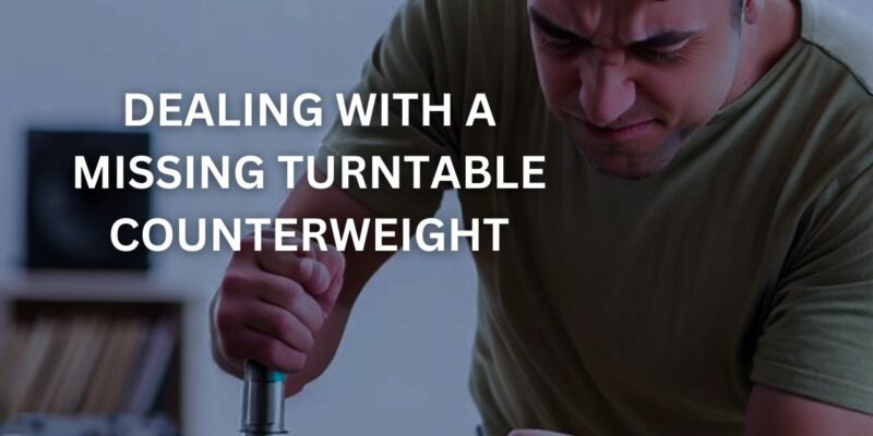 Dealing with a Missing Turntable Counterweight