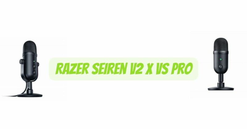 Razer Seiren V2 X vs Pro
