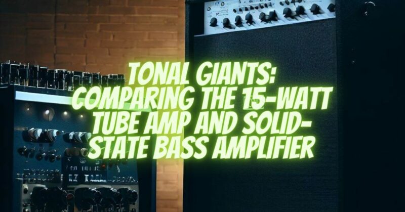 Tonal Giants: Comparing the 15-Watt Tube Amp and Solid-State Bass Amplifier