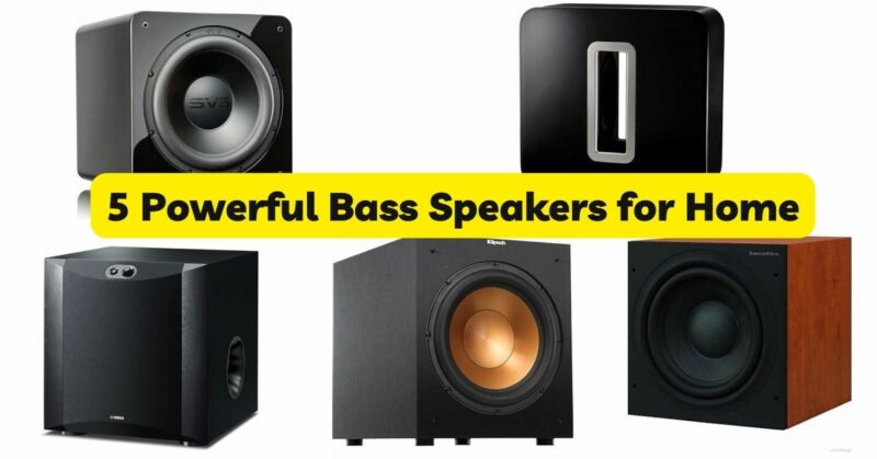 5 Powerful Bass Speakers for Home