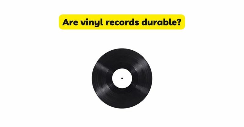 Are vinyl records durable?