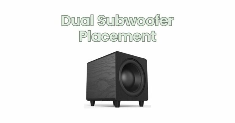 Dual Subwoofer Placement - All For Turntables