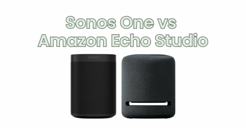 Sonos One vs Amazon Echo Studio
