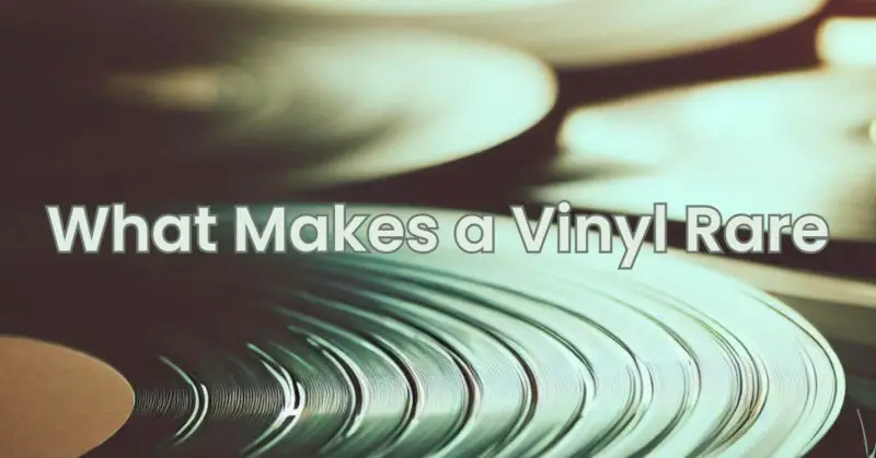 What Makes a Vinyl Rare