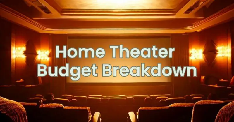 Home Theater Budget Breakdown