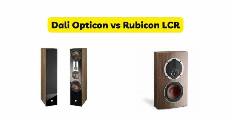 Dali Opticon vs Rubicon LCR - All For Turntables