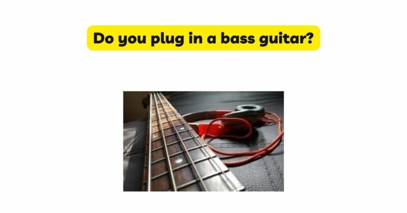 Do you plug in a bass guitar?