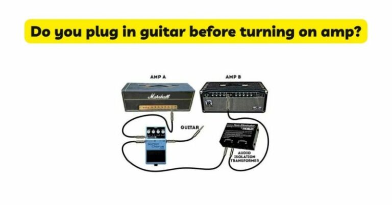 Do You Plug In Guitar Before Turning On Amp? - All For Turntables