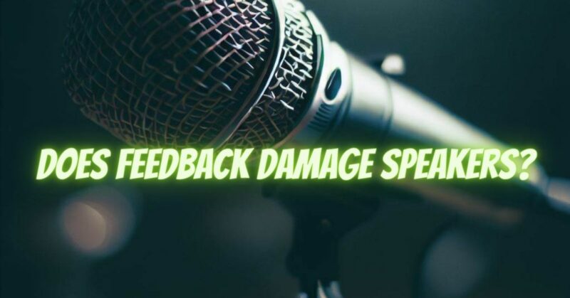 Does feedback damage speakers?