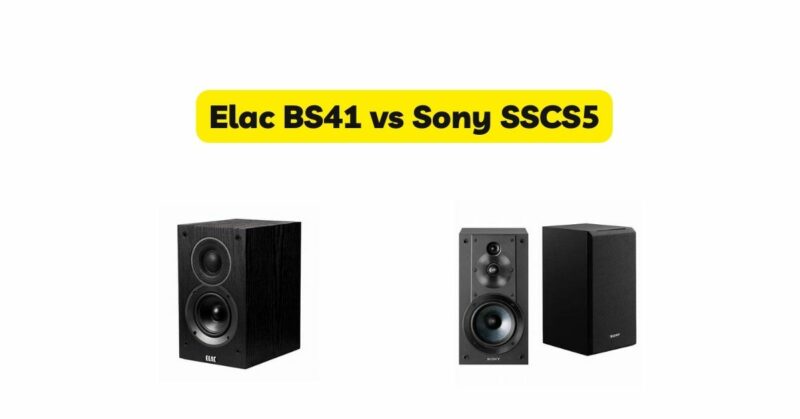 Elac BS41 vs Sony SSCS5