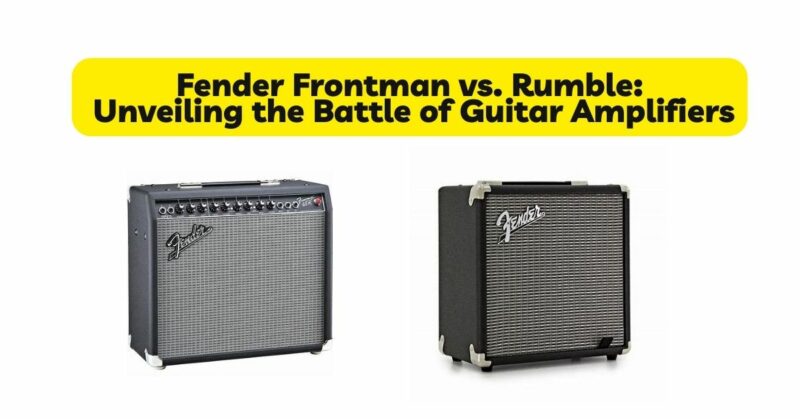 Fender Frontman vs. Rumble