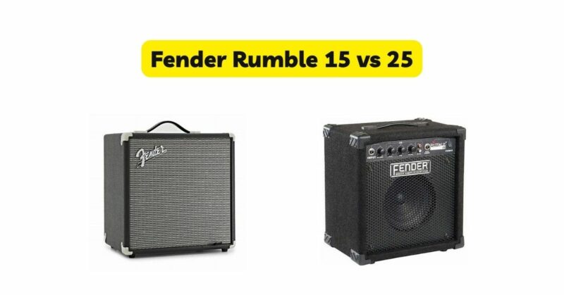 Fender Rumble 15 vs 25