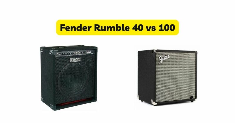 Fender Rumble 40 vs 100