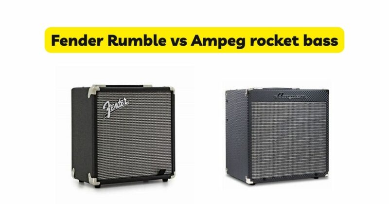 Fender Rumble vs Ampeg rocket bass