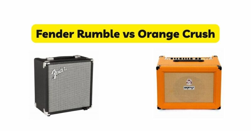 Fender Rumble vs Orange Crush