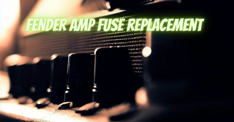 Fender amp fuse replacement