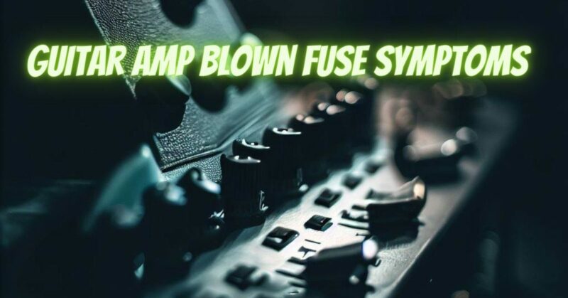 Guitar amp blown fuse symptoms